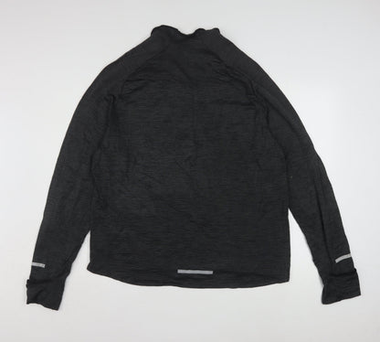 Nike Men's Black Dri-FIT 1/2 Zip Running Sweatshirt Size L