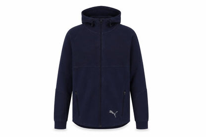 Puma Mens Navy Full Zip Hoodie Small Cotton Blend Activewear