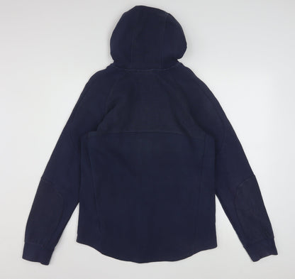 Puma Mens Navy Full Zip Hoodie Small Cotton Blend Activewear