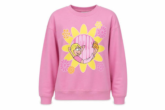 Disney Womens Pink Lizzie McGuire Graphic Pullover Sweatshirt Size S