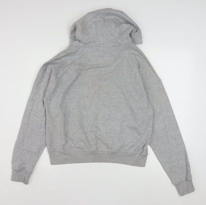 Champion Womens Grey Pullover Hoodie Small Athletic Logo Sweatshirt