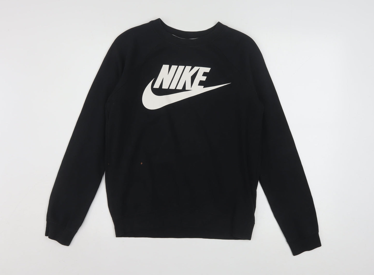 Nike Men’s Black XS Pullover Sweatshirt Graphic Logo Crew Neck