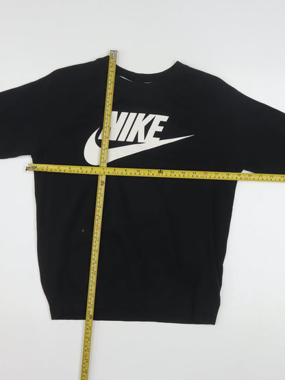 Nike Men’s Black XS Pullover Sweatshirt Graphic Logo Crew Neck