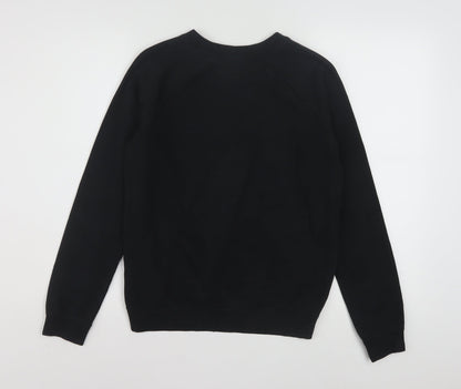 Nike Men’s Black XS Pullover Sweatshirt Graphic Logo Crew Neck