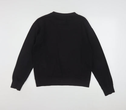 Champion Boys Black Pullover Sweatshirt 15-16 Years Crew Neck Logo
