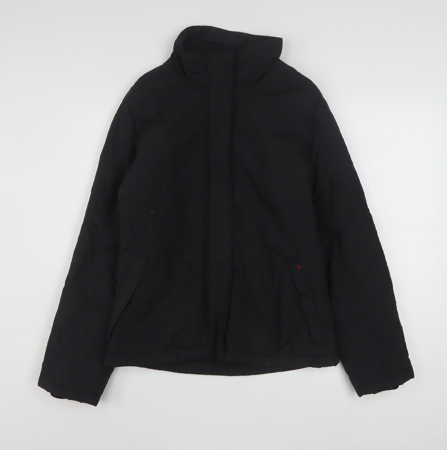 Robe di Kappa Womens Black Insulated Full Zip Winter Jacket L
