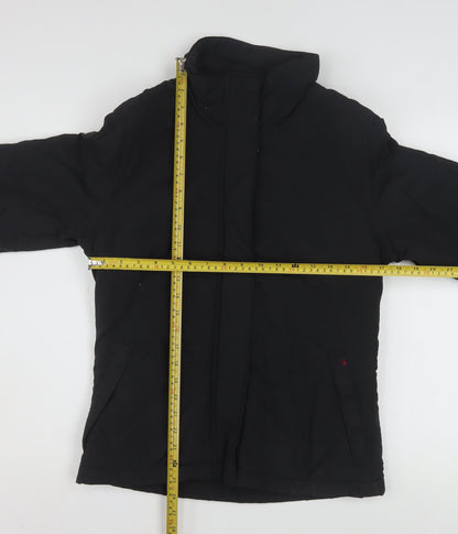 Robe di Kappa Womens Black Insulated Full Zip Winter Jacket L