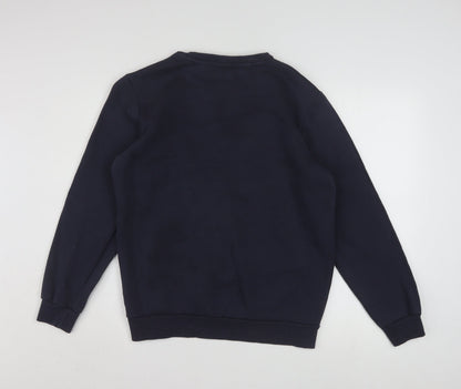 Puma Men's Navy Blue Crew Neck Sweatshirt Size S Classic Logo Pullover