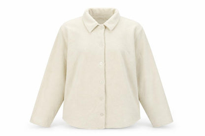 L.L.Bean Women's Ivory Fleece Button Jacket Size XL Regular