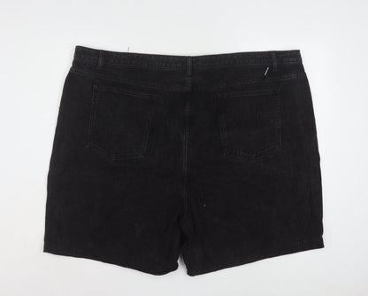PrettyLittleThing Women’s Black Denim Shorts Size 28 Plus High Rise