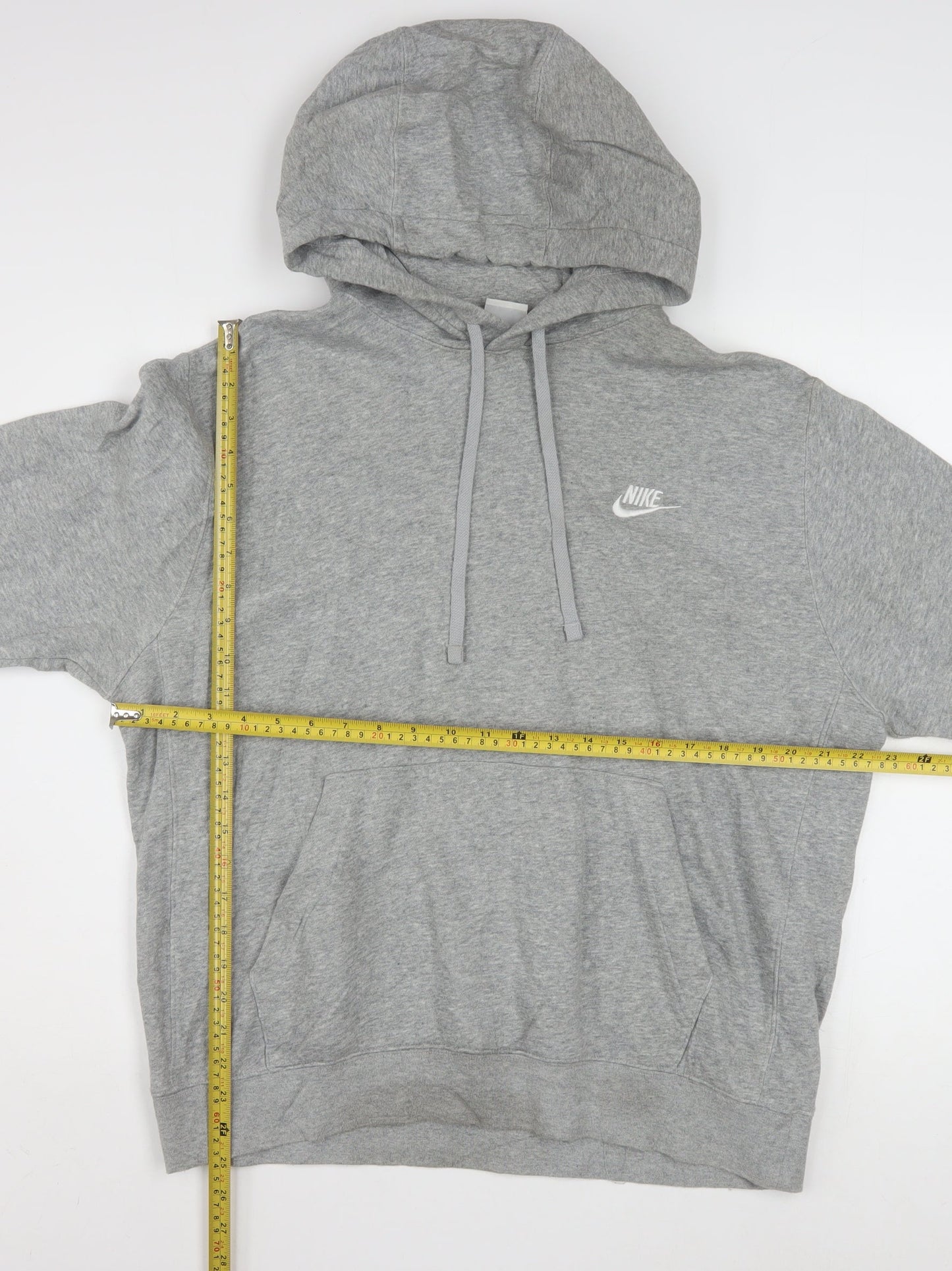 Nike Men's Grey Pullover Hoodie M Regular Fit Sportswear
