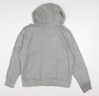 Nike Men's Grey Pullover Hoodie M Regular Fit Sportswear
