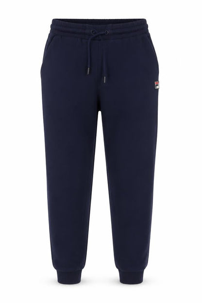 Fila Men's Navy Blue Jogger Sweatpants S Cotton Blend