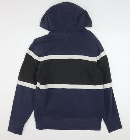 Levi's Men's Blue Pullover Hoodie Small Logo Graphic Cotton