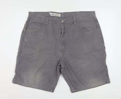 Wrangler Men's Grey Cargo Shorts Size 40 Regular Cotton Workwear