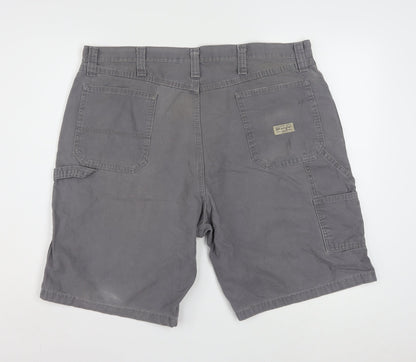 Wrangler Men's Grey Cargo Shorts Size 40 Regular Cotton Workwear