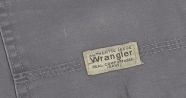 Wrangler Men's Grey Cargo Shorts Size 40 Regular Cotton Workwear
