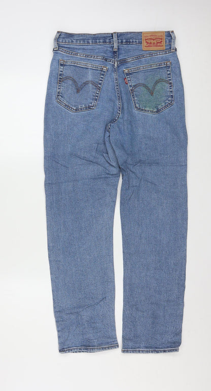 Levi's Women's Blue 28 Wedgie Straight High Rise Denim Jeans