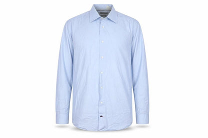 Tommy Hilfiger Men's Blue Regular Fit Long Sleeve Button-Up Shirt Size 15.75/40