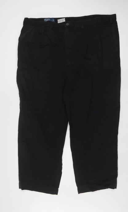 Polo Ralph Lauren Men’s Black 48B-30 Pleated Chino Trousers