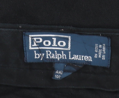 Polo Ralph Lauren Men’s Black 48B-30 Pleated Chino Trousers