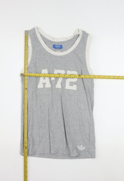 Adidas Men’s Grey XS Sleeveless Sports Tank Top