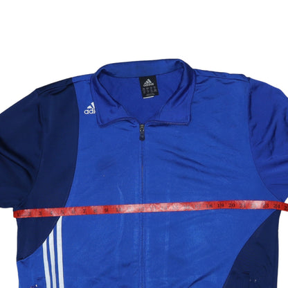 adidas Men's Blue XL Track Jacket Full Zip Sportswear