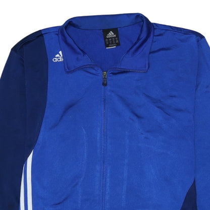 adidas Men's Blue XL Track Jacket Full Zip Sportswear