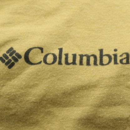 Columbia Men's Yellow Graphic Print Crew Neck Cotton T-Shirt XL