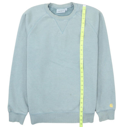 Carhartt Men's Blue Crew Neck Pullover Sweatshirt M