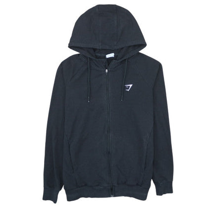 Gymshark Mens Black Full Zip Hoodie Size M Athletic Fit