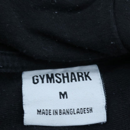 Gymshark Mens Black Full Zip Hoodie Size M Athletic Fit