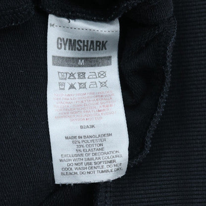 Gymshark Mens Black Full Zip Hoodie Size M Athletic Fit