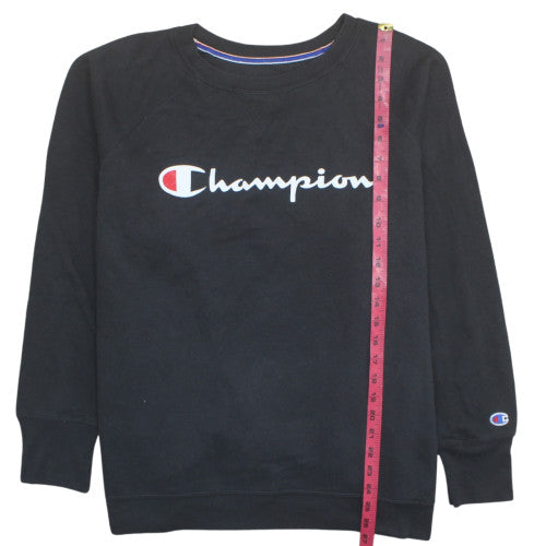 Champion Mens Black 3XL Pullover Sweatshirt Crew Neck Fleece