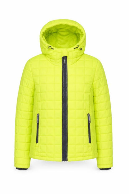 Superdry Women's Yellow Hooded Puffer Jacket Size S