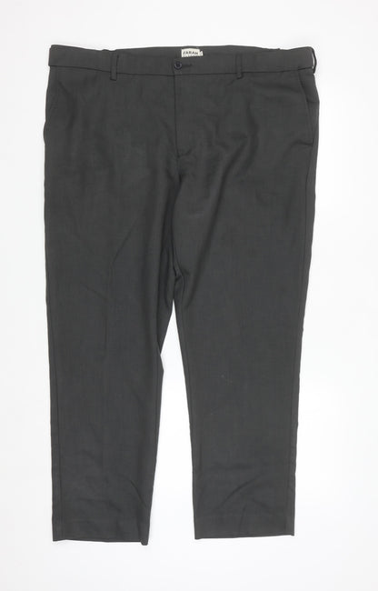 Farah Classic Men's Grey 42W 29L Straight Formal Trousers
