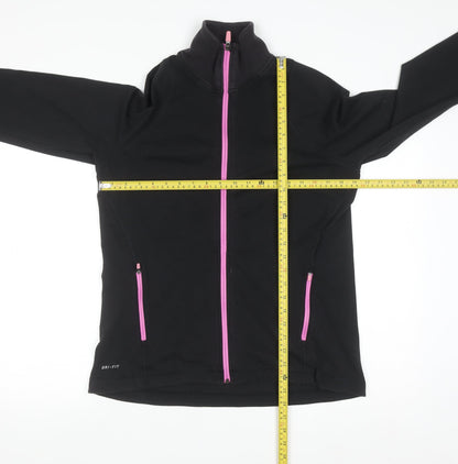 Nike Dri-FIT Women's Black XL Track Jacket Full Zip Running Top