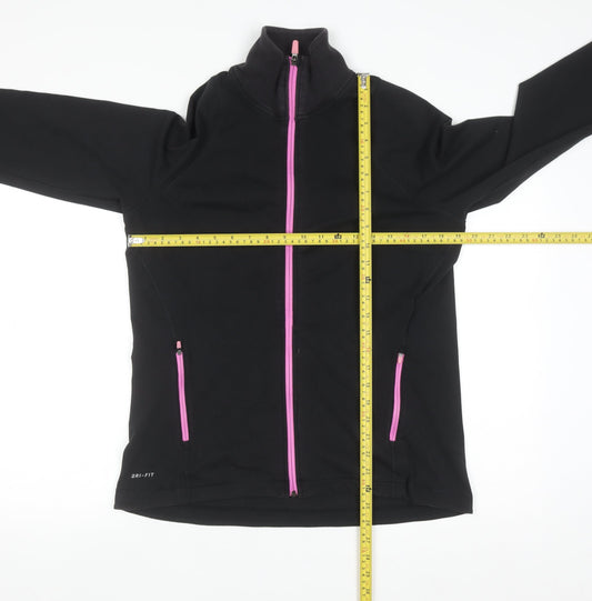 Nike Dri-FIT Women's Black XL Track Jacket Full Zip Running Top