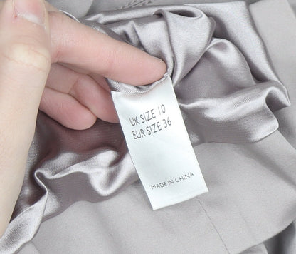 Amanda Wakeley Women’s Grey Size 10 Sheath Knee Length Dress