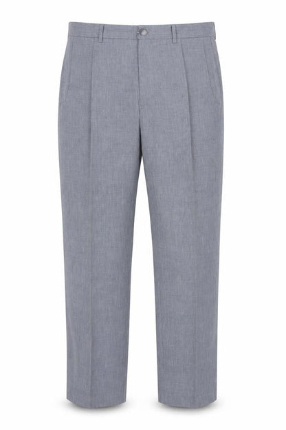 Marks and Spencer Mens Blue 32 Regular Fit Cotton Dress Pants