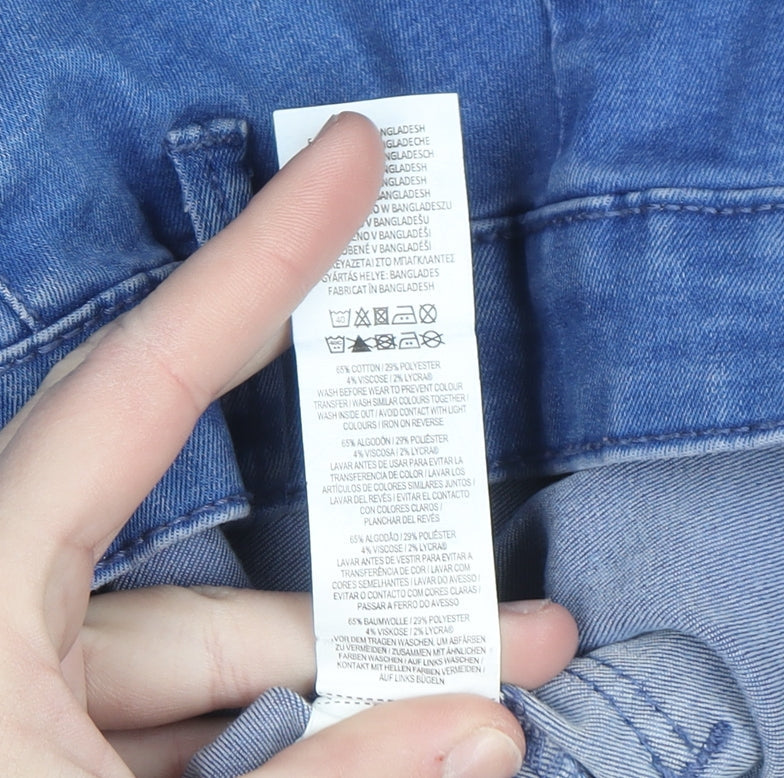 Denim Co Womens Blue Skinny Jeans Size 10 Stretch Denim