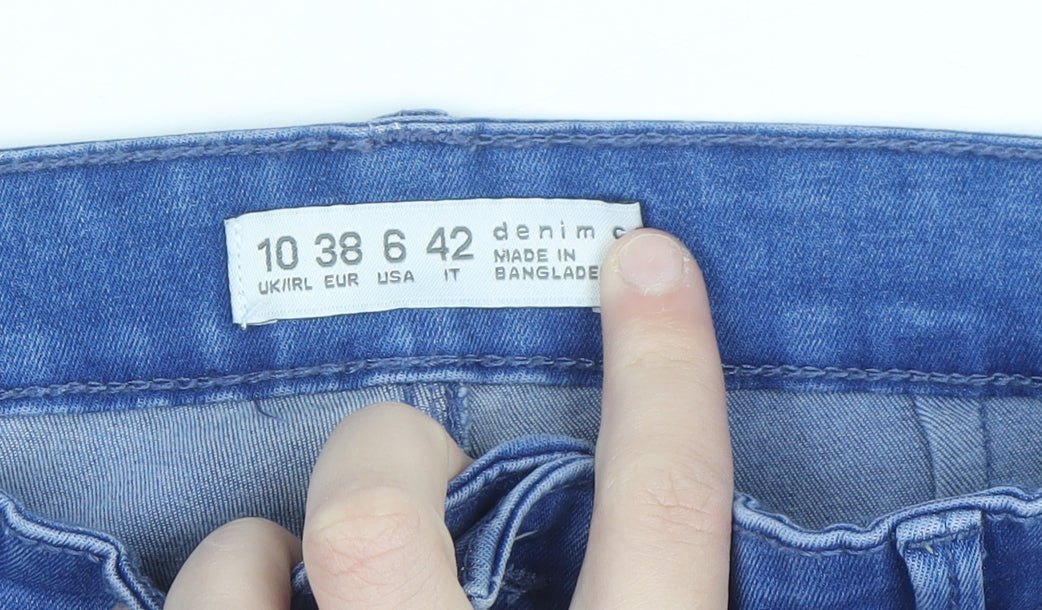 Denim Co Womens Blue Skinny Jeans Size 10 Stretch Denim