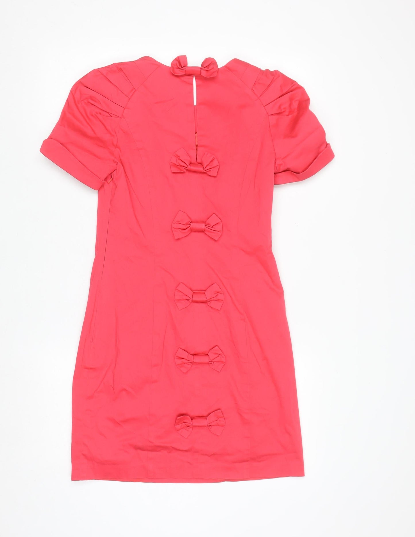 French Connection Women's Pink Size 10 Bow Back Sheath Dress