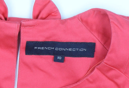French Connection Women's Pink Size 10 Bow Back Sheath Dress
