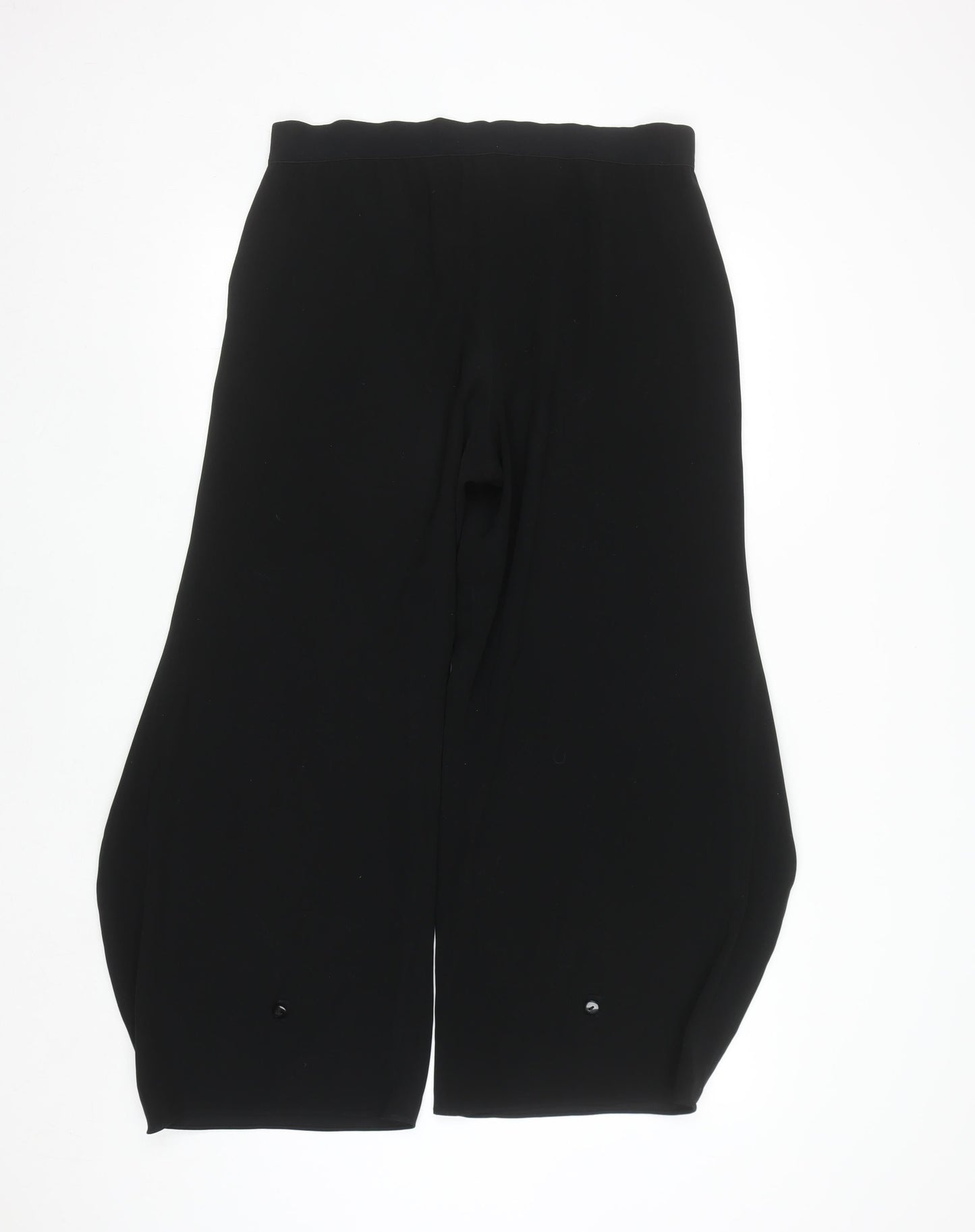 Armani Collezioni Women's Black Wide-Leg Dress Pants Size 12
