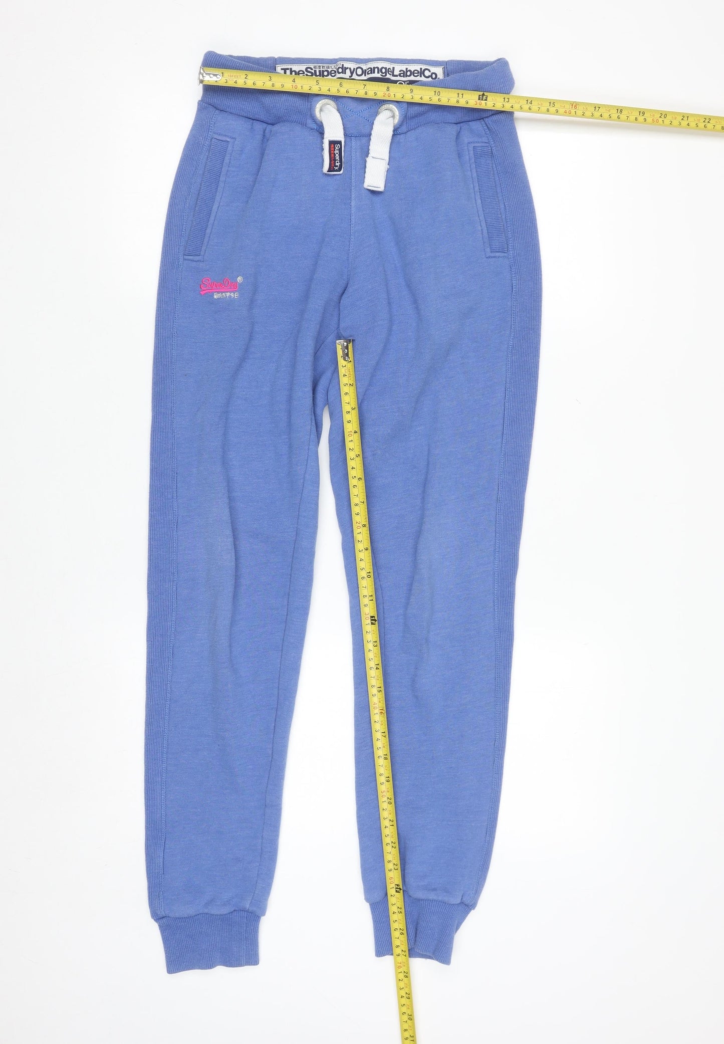 Superdry Women's Blue Slim Fit Jogger Sweatpants Size 10