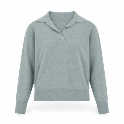 Marks & Spencer Women’s Green Merino Wool Collared Jumper Size S
