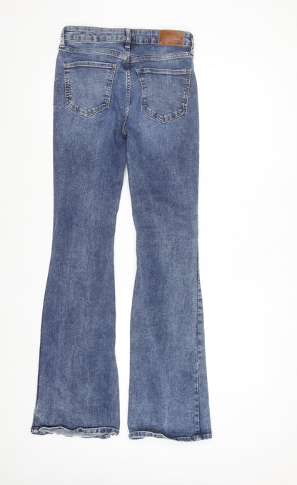 River Island Women's Blue Flared Stretch Denim Jeans Size 10