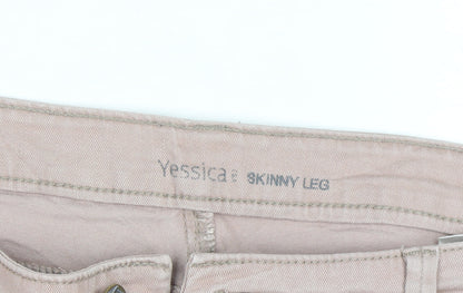 Yessica Women's Beige Skinny Jeans Size 18 Stretch Denim