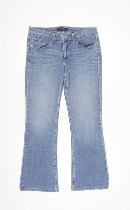 Levi's Women's Blue 518 Superlow Bootcut Jeans Size 7 Slim